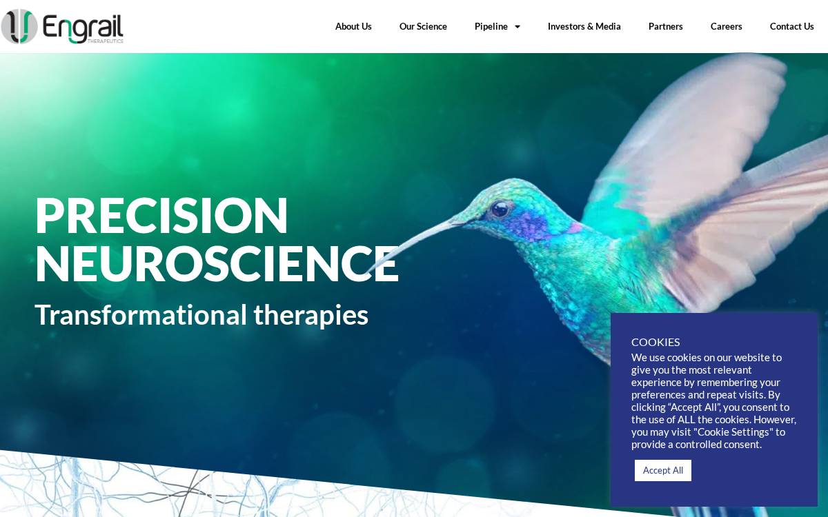 Engrail Therapeutics website preview