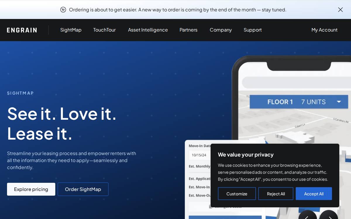 Engrain website preview