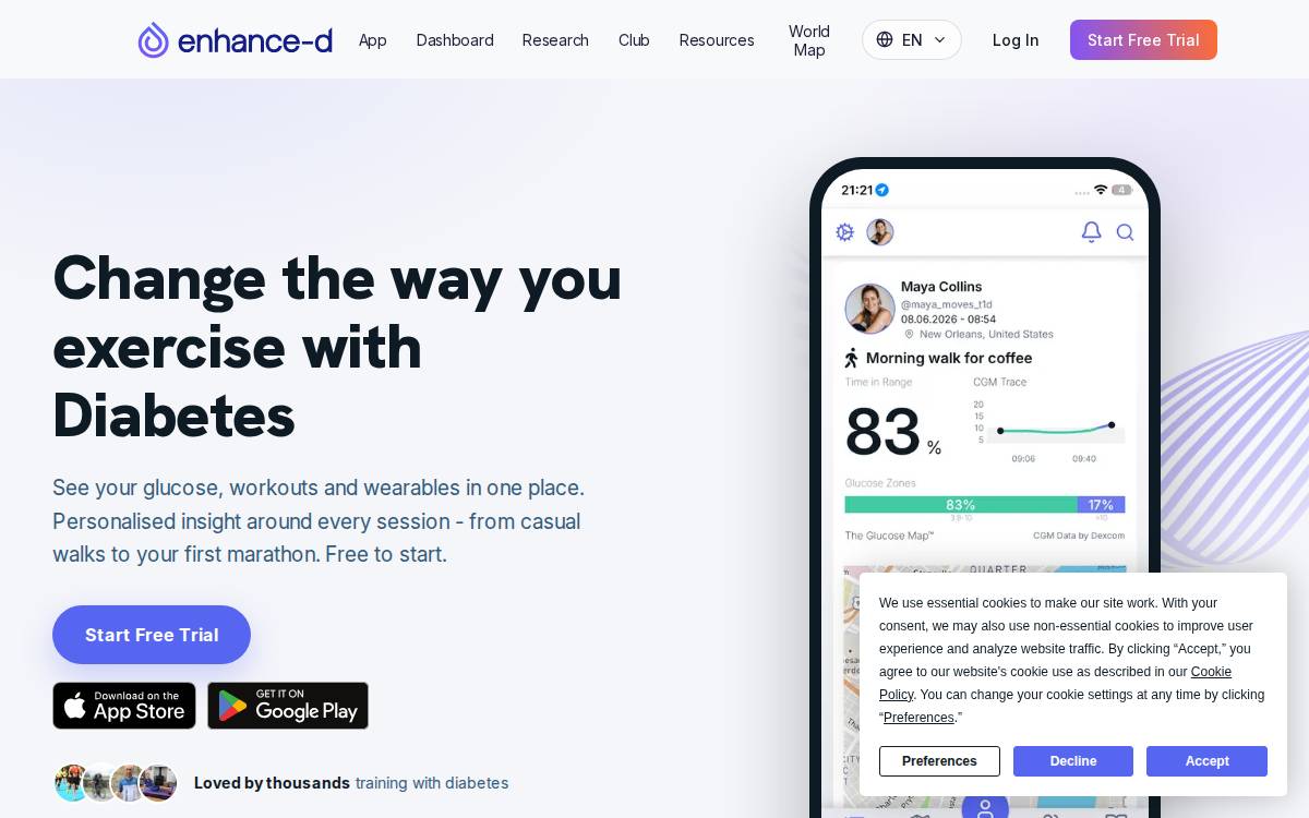 Enhance-d website preview