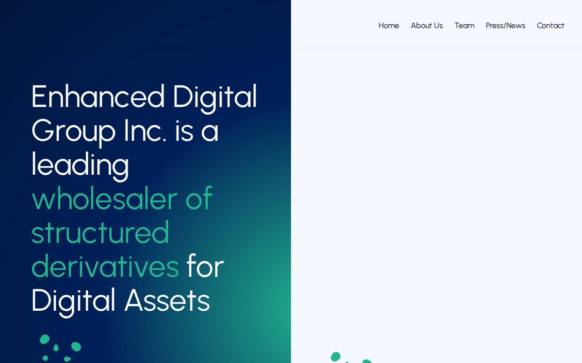 Enhanced Digital Group website preview