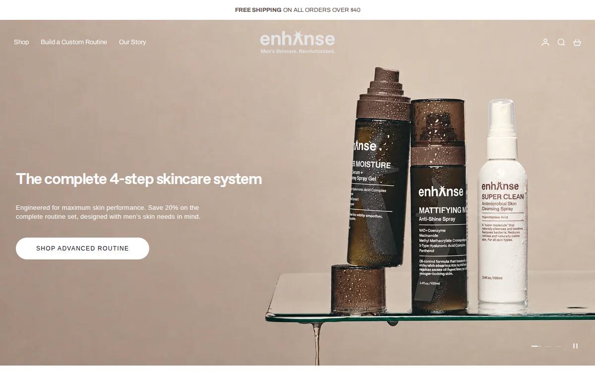 Enhanse website preview