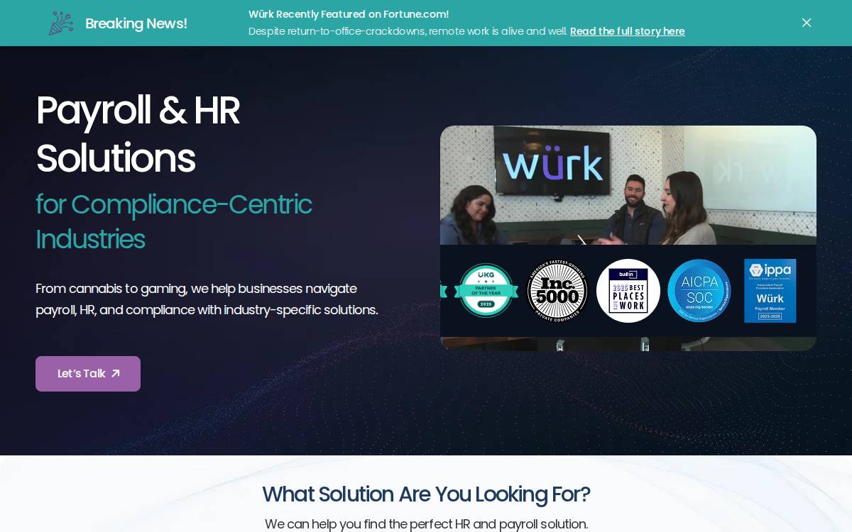 Enjoywurk website preview