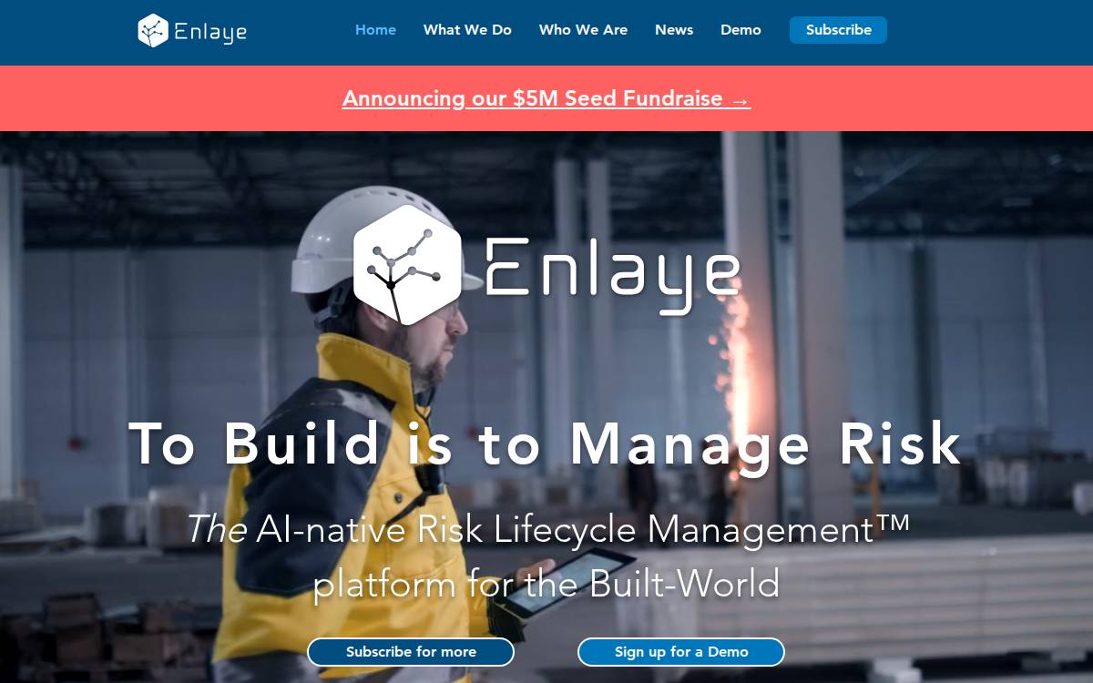Enlaye website preview