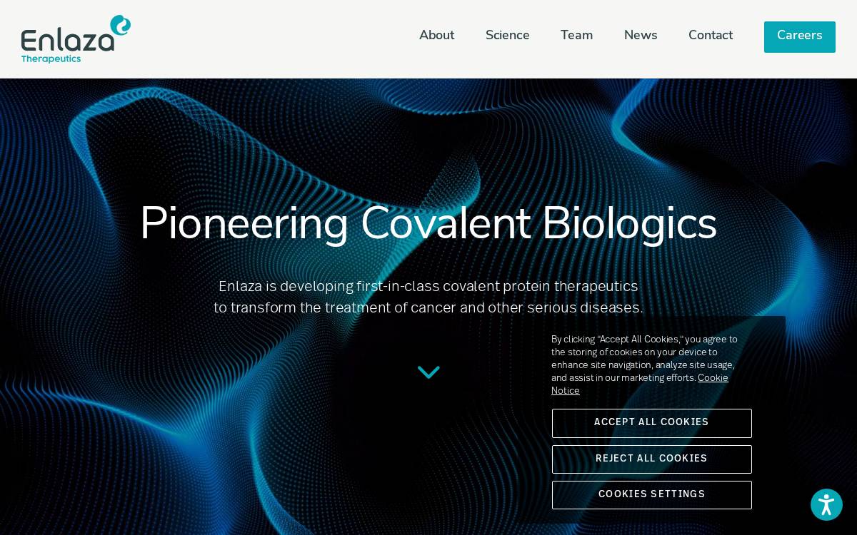 Enlaza Therapeutics website preview