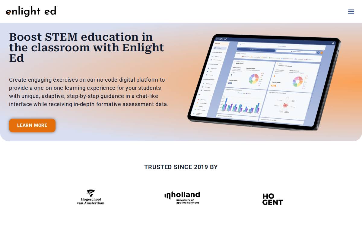 Enlighted website preview
