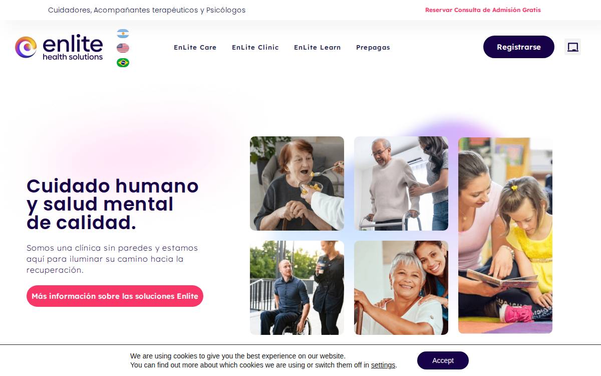 Enlite website preview