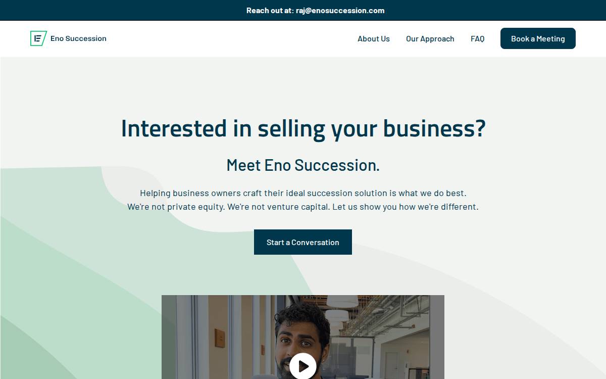Eno Succession website preview