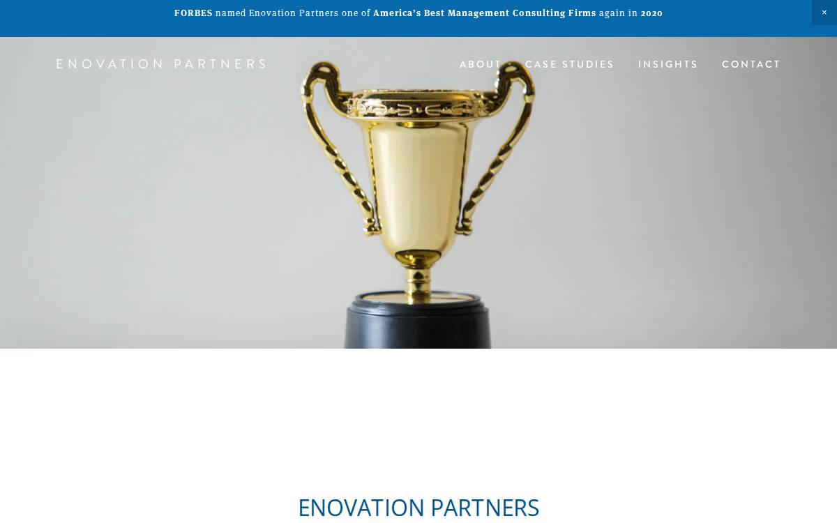 Enovationpartners website preview