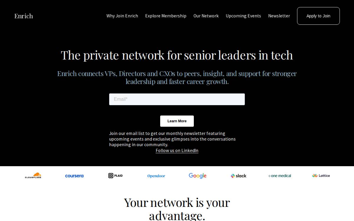 Enrich website preview