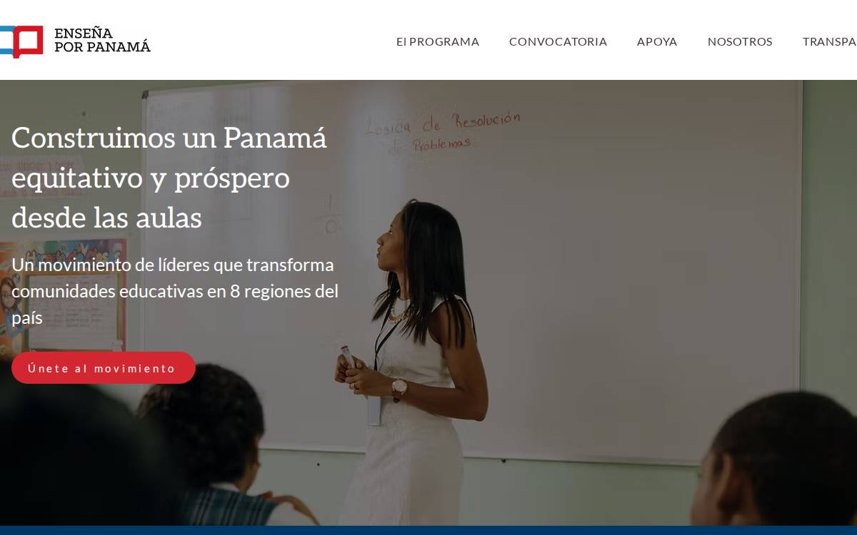 Enseña por Panamá website preview
