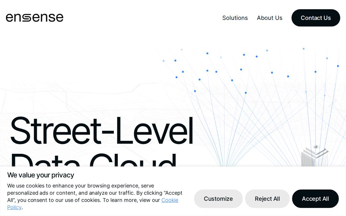 Ensense website preview