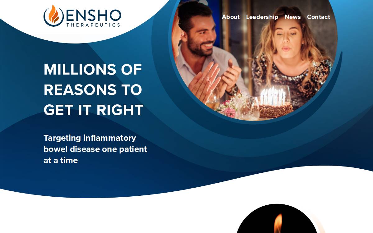 Enshorx website preview