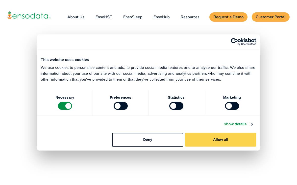 EnsoData website preview