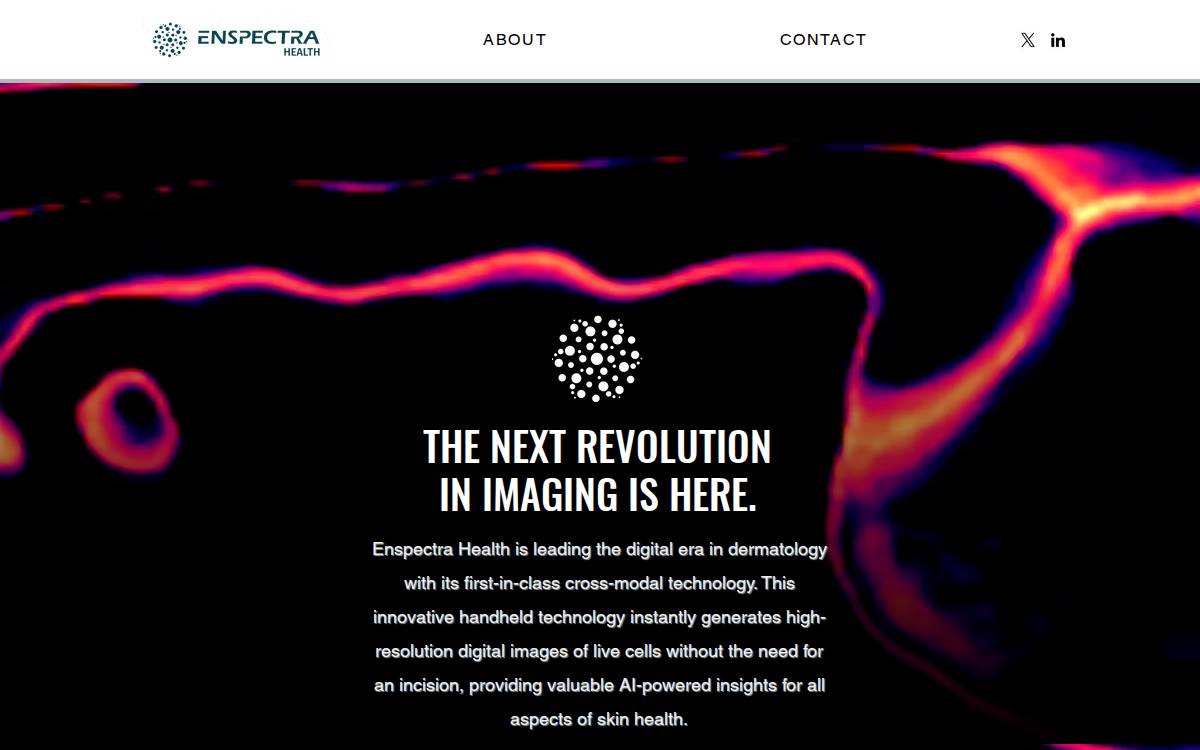 Enspectra Health website preview