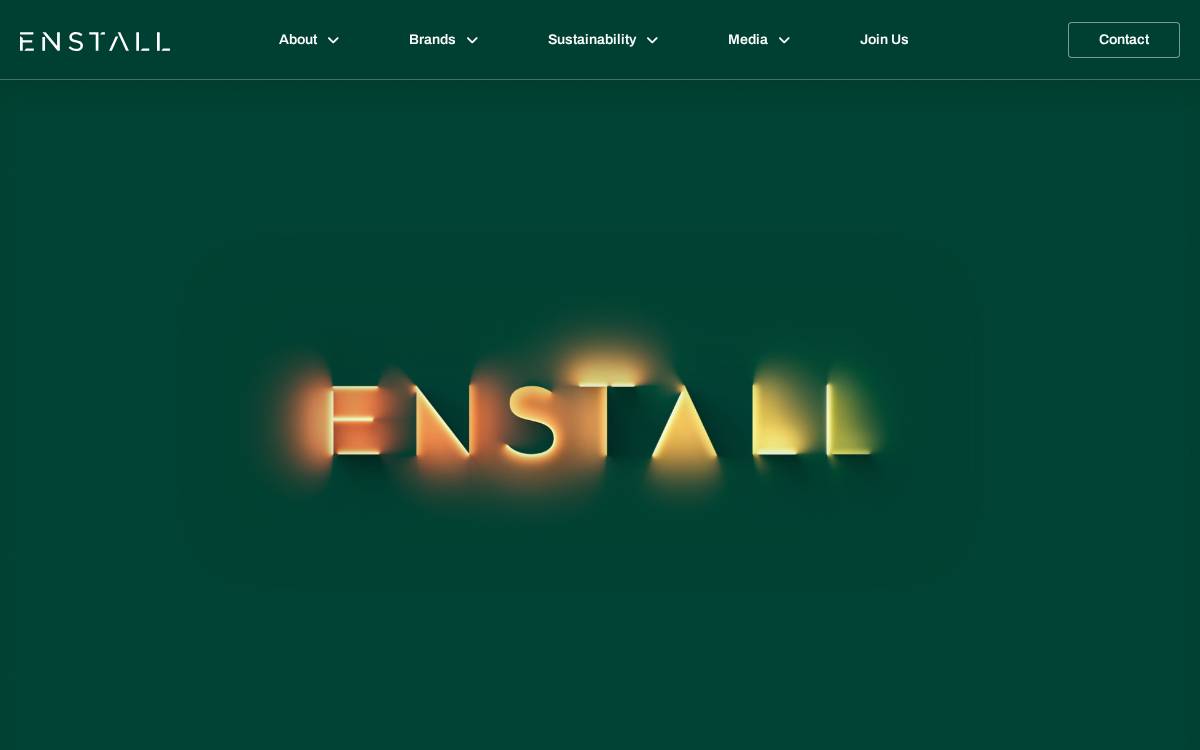 Enstall website preview