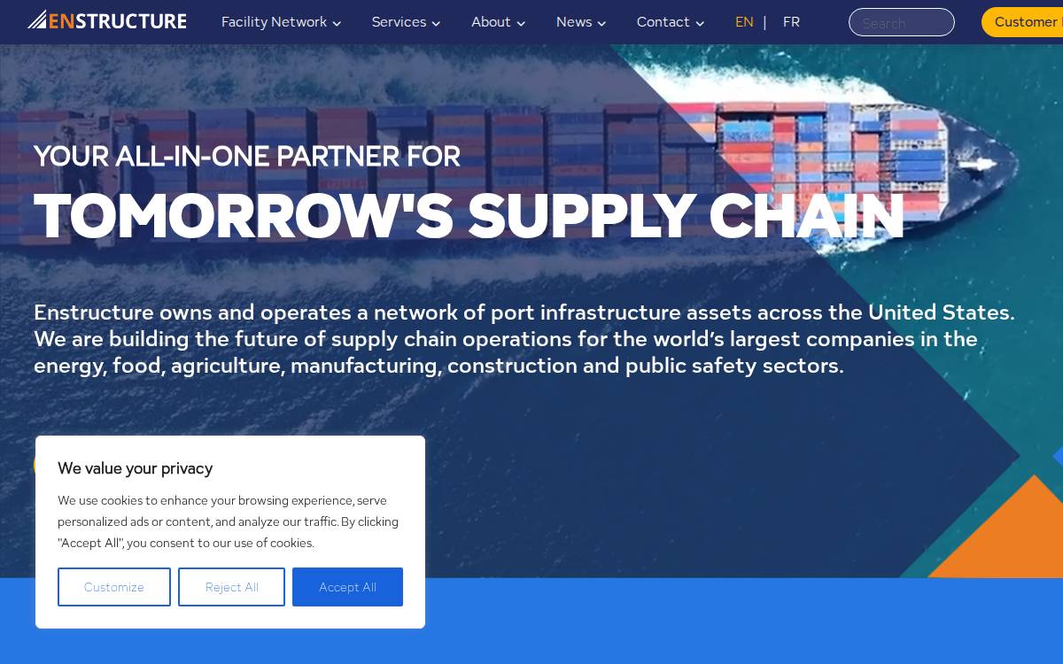 Enstructure website preview