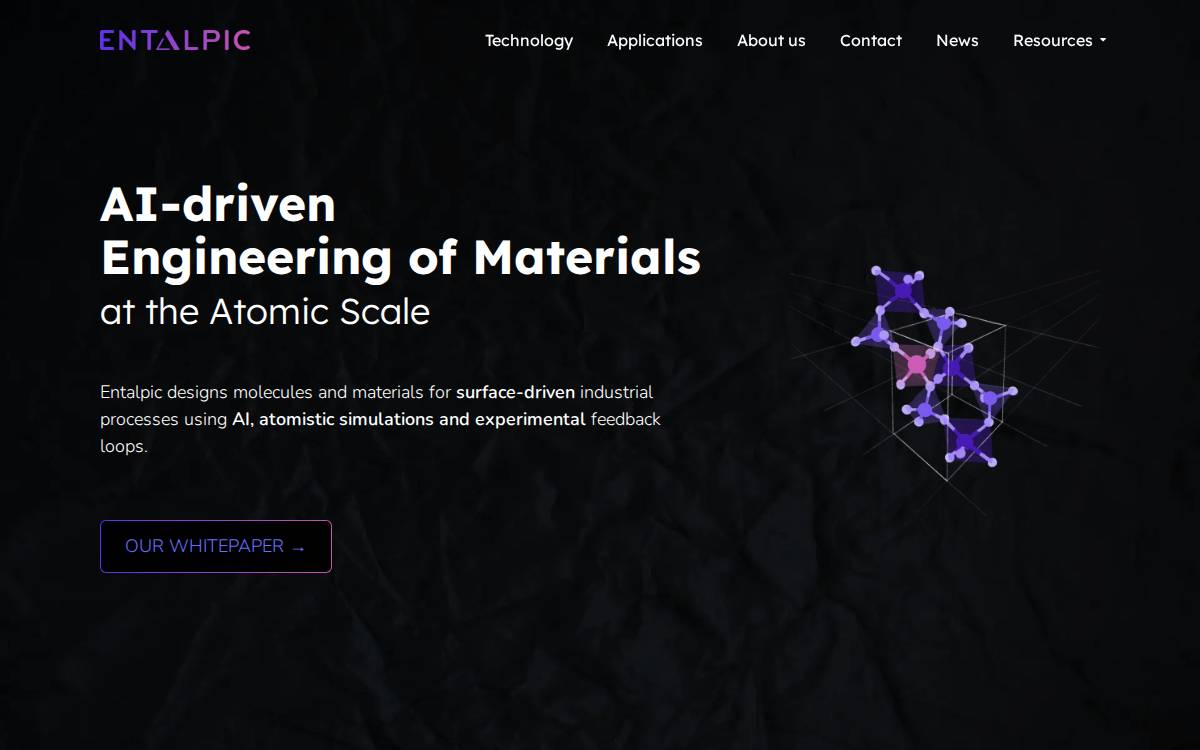 Entalpic website preview