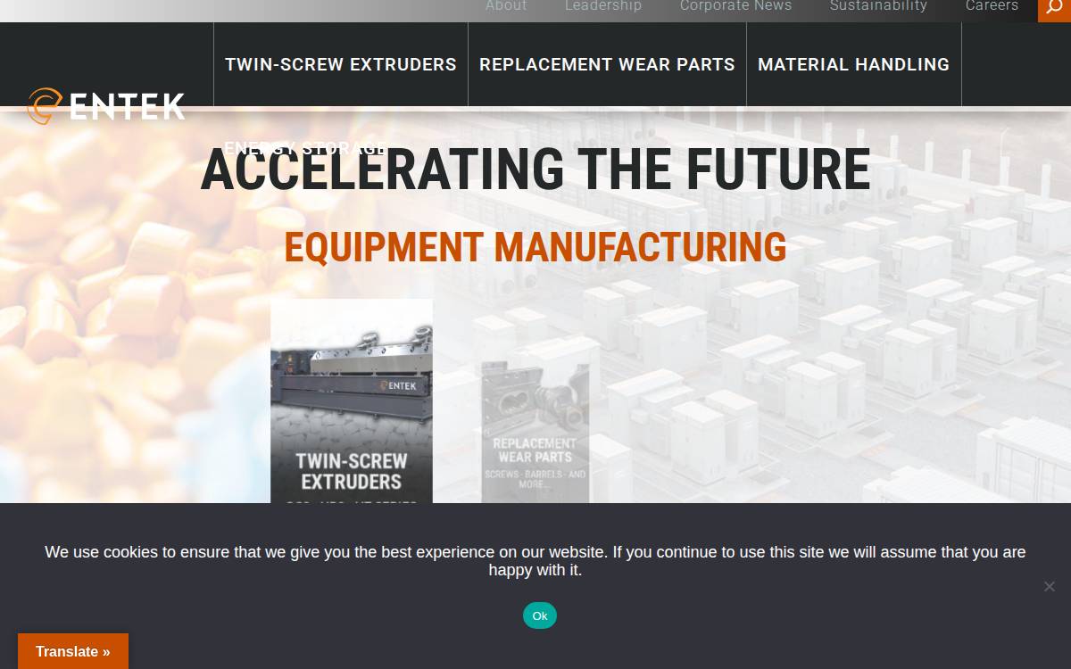 Entek website preview