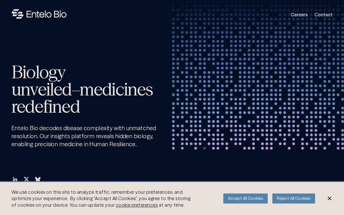 Entelo website preview