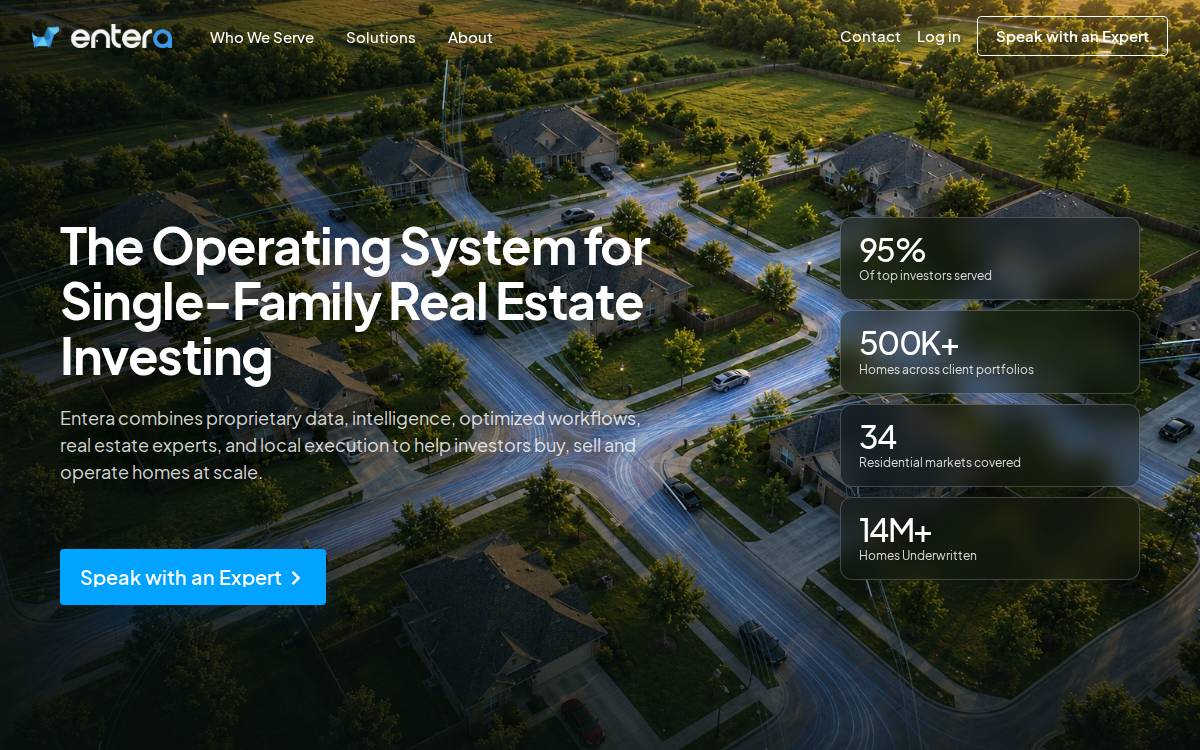 Entera website preview