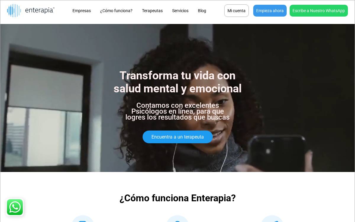 Enterapia website preview