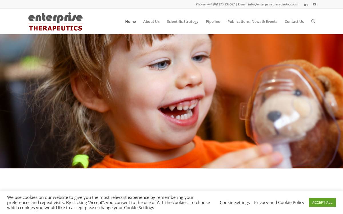 Enterprise Therapeutics website preview