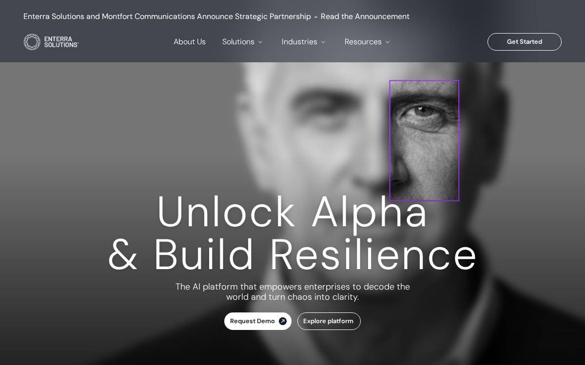 Enterra Solutions website preview