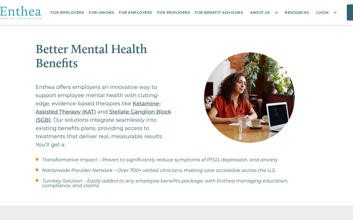 Enthea website preview