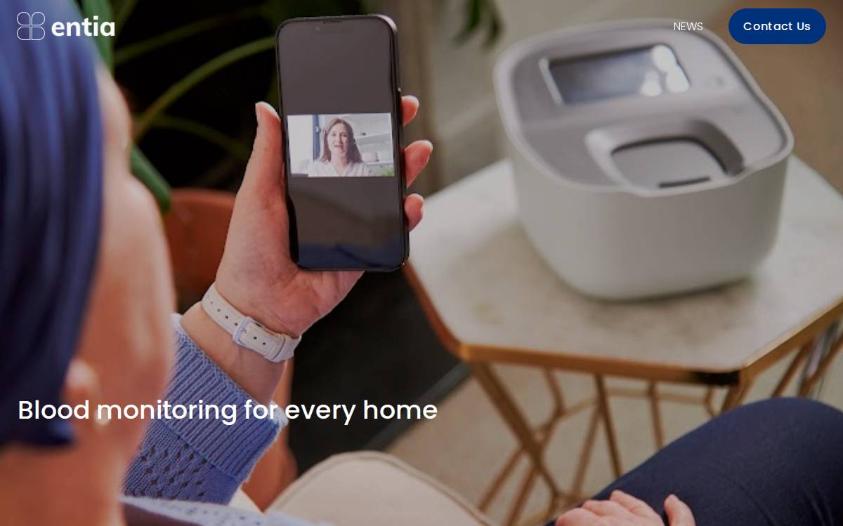 Entia website preview