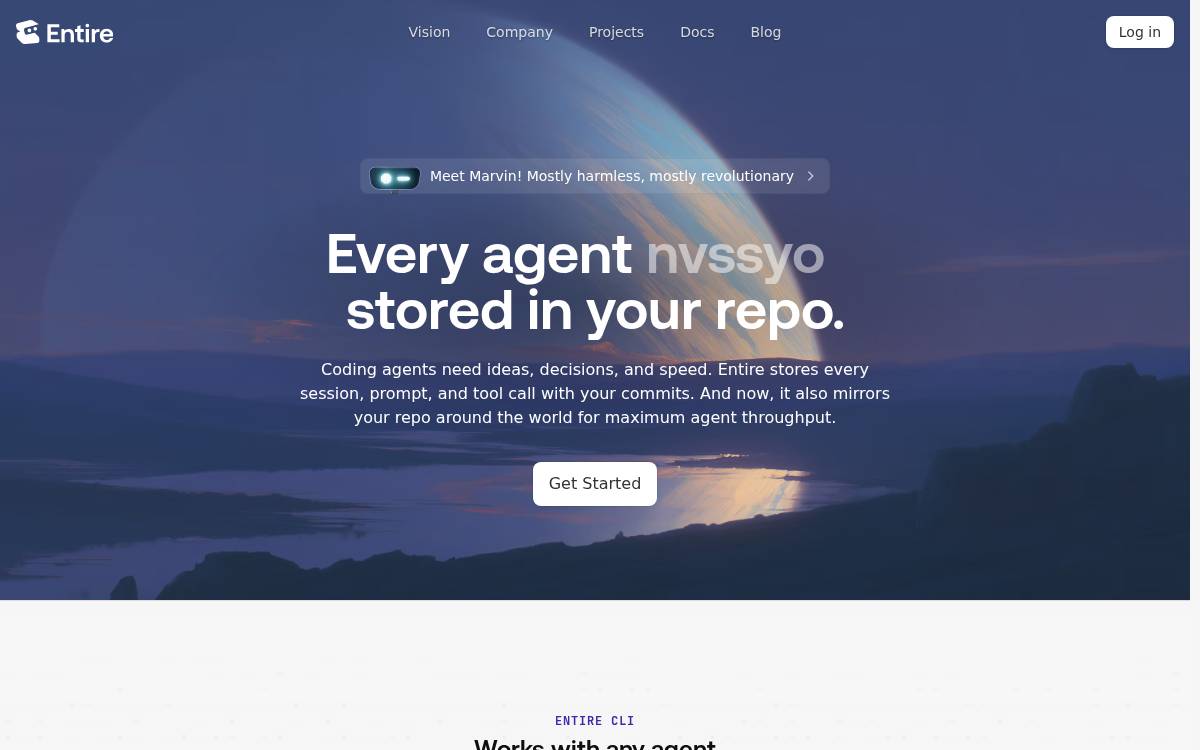 Entire website preview