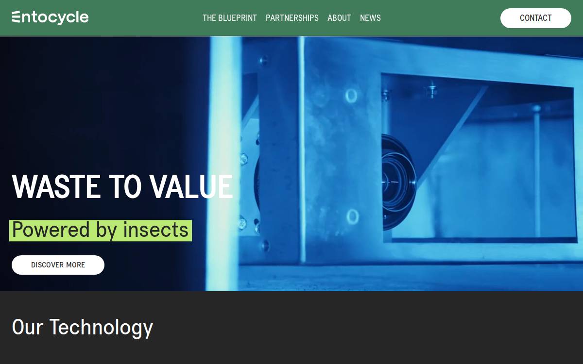 Entocycle website preview