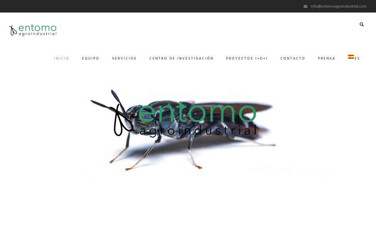 Entomo Agroindustrial website preview