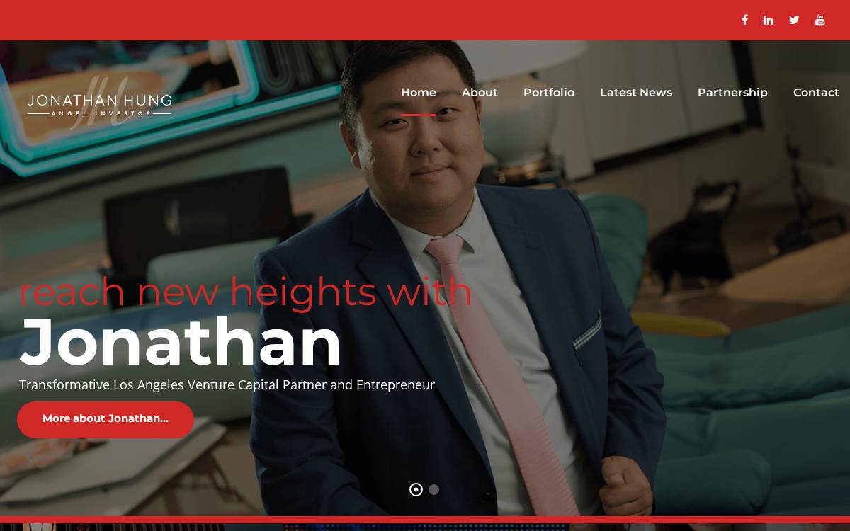 Entrepreneur Ventures I website preview