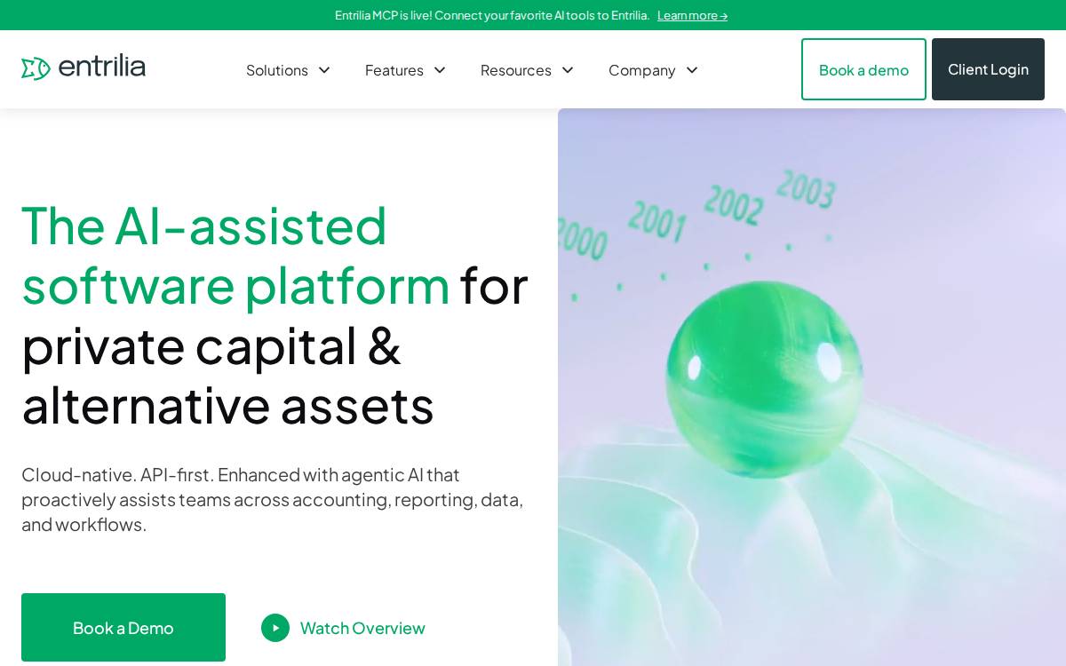 entrilia website preview