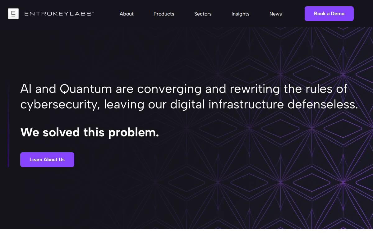 Entrokey Labs website preview