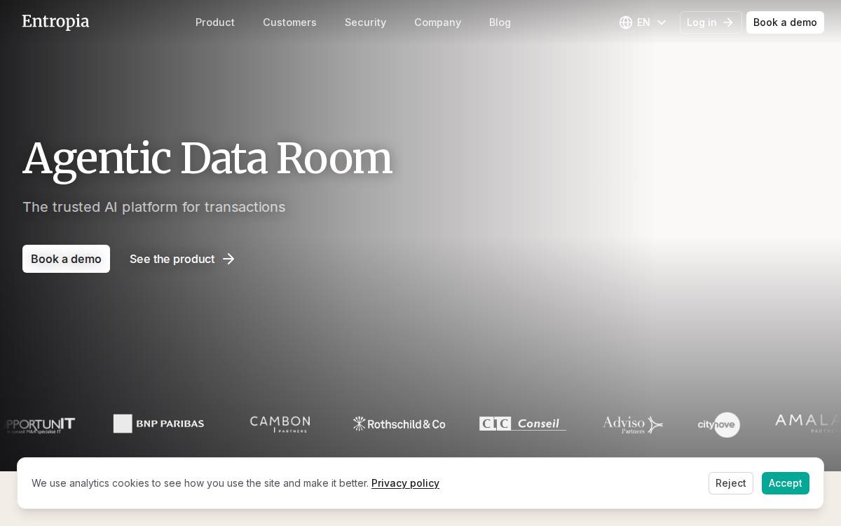 Entropia website preview