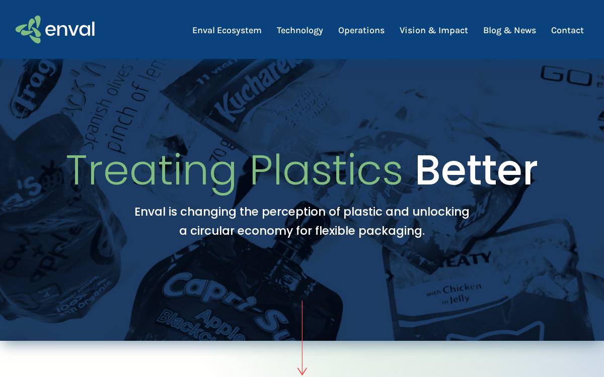 Enval website preview