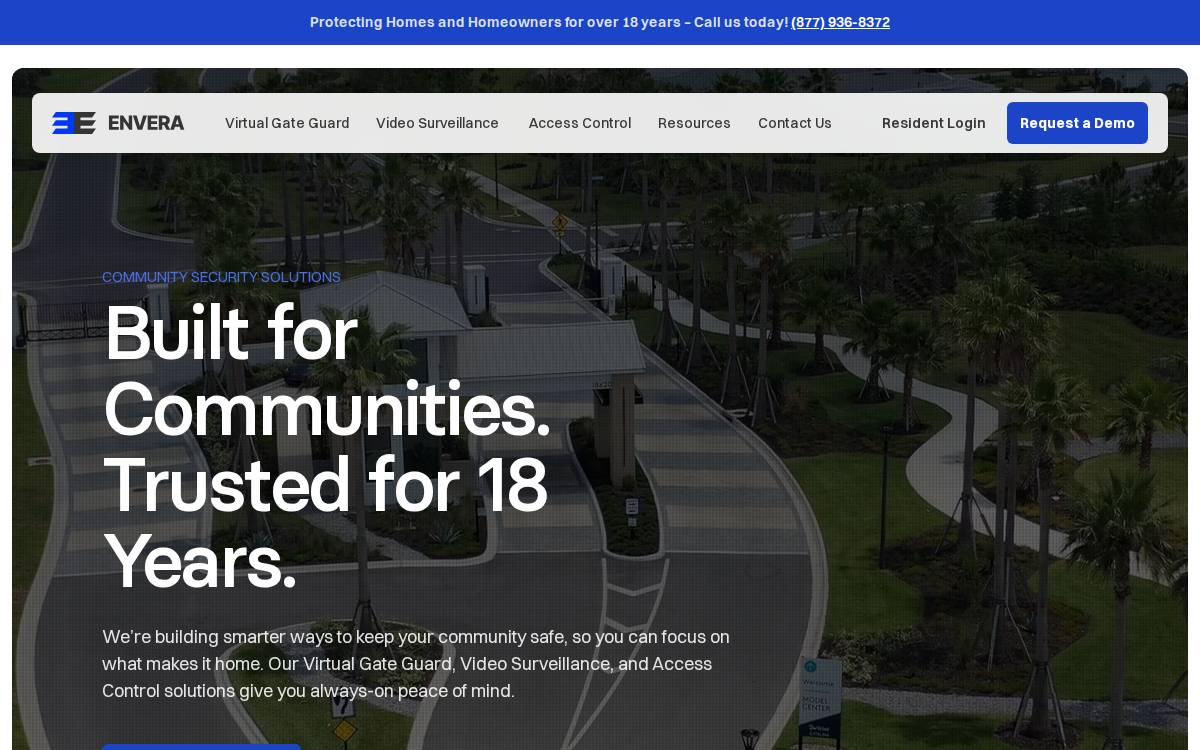Envera Systems website preview