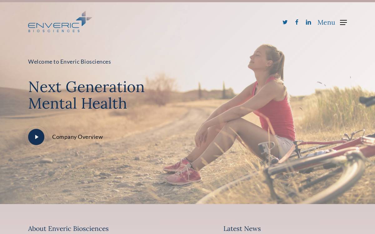 Enveric Biosciences website preview