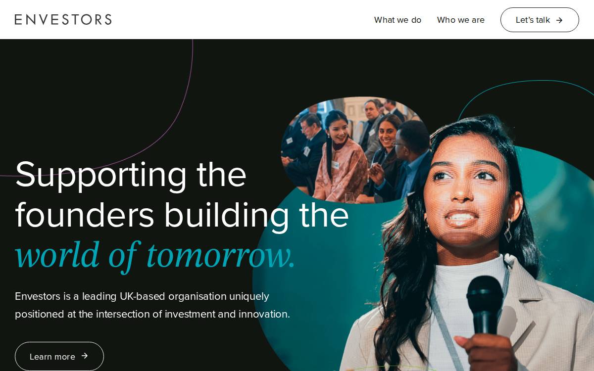Envestors website preview