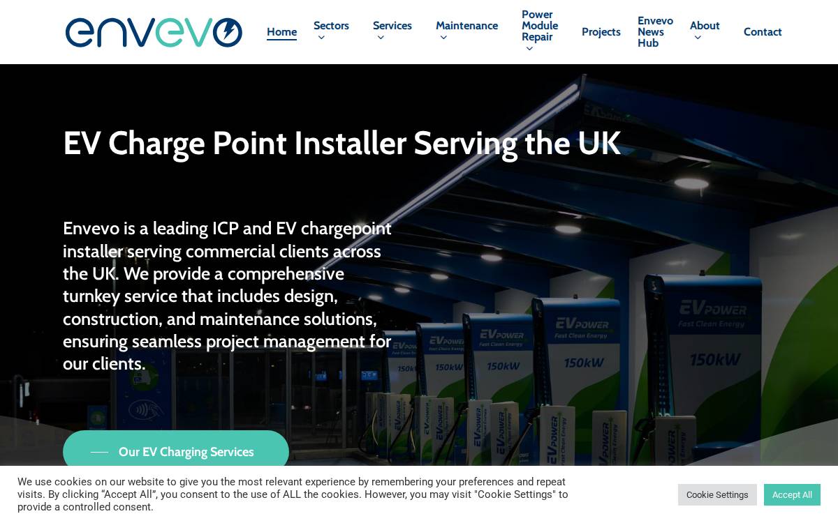 Envevo website preview