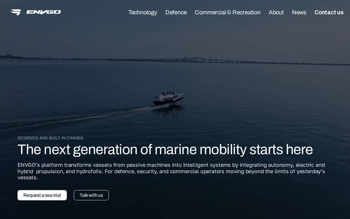 ENVGO Inc. website preview