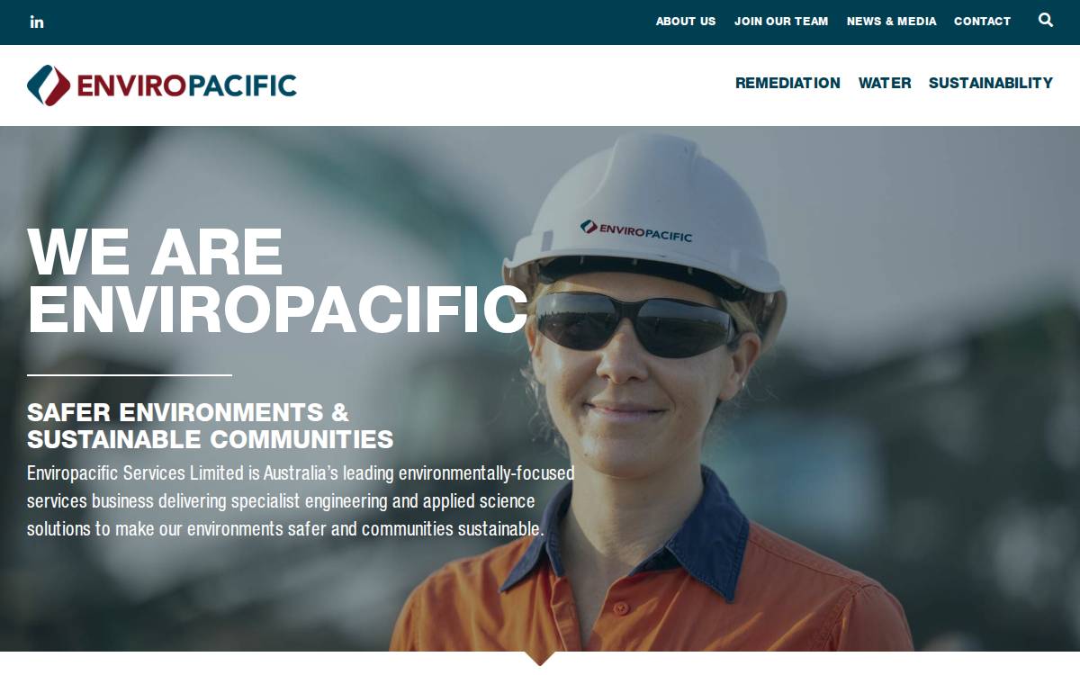 Enviropacific website preview