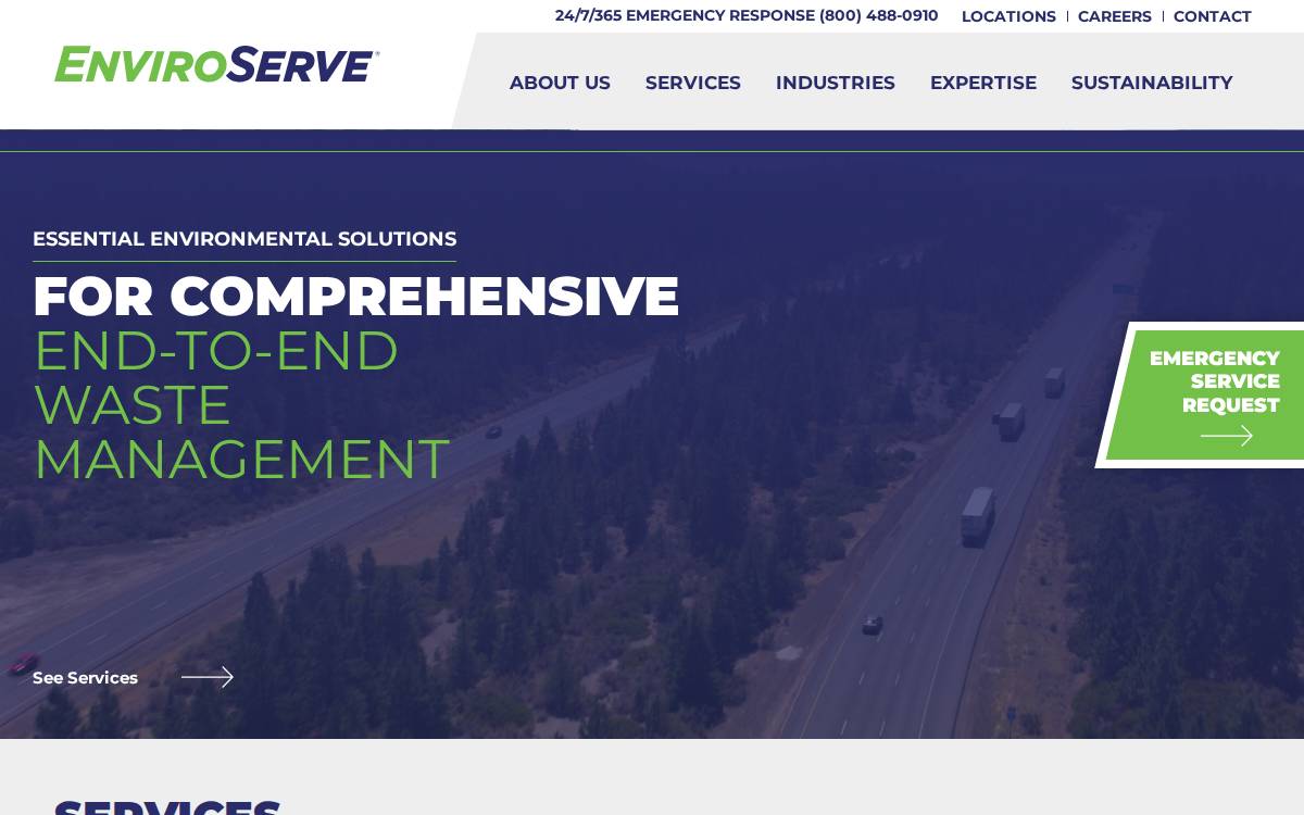 Enviroserve website preview