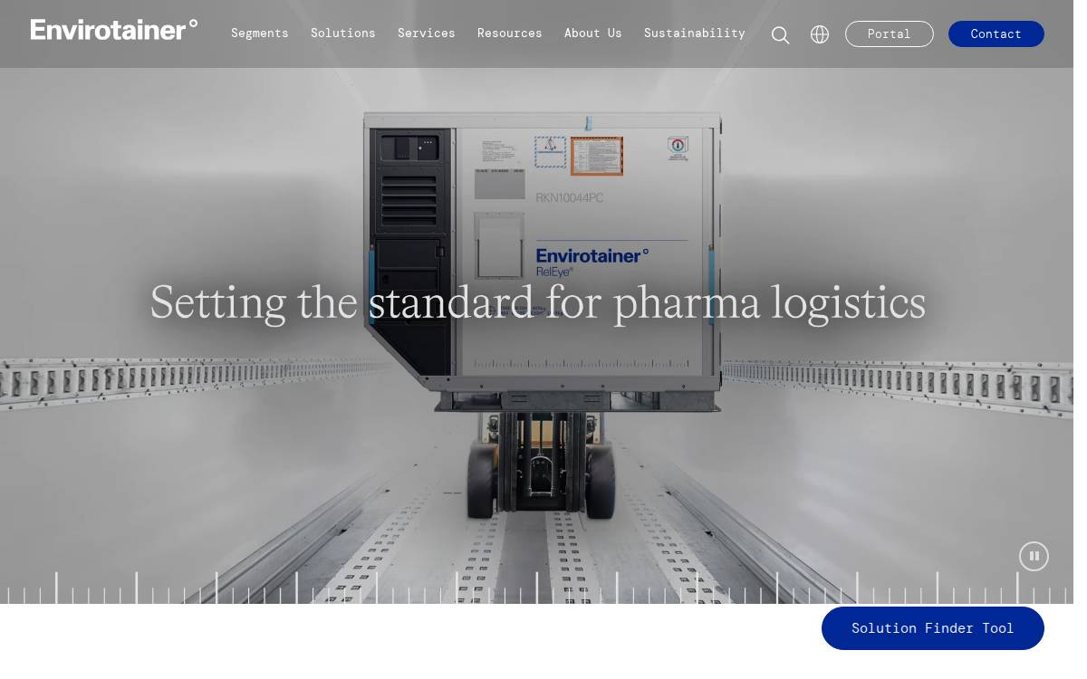Envirotainer website preview