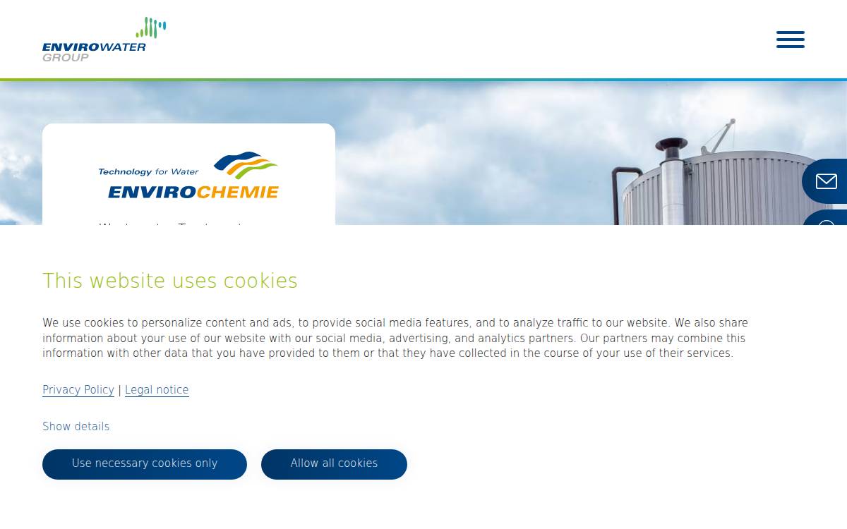 EnviroWater Group website preview