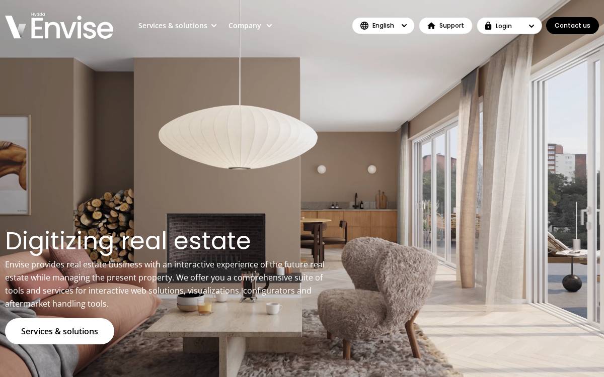 Envise website preview