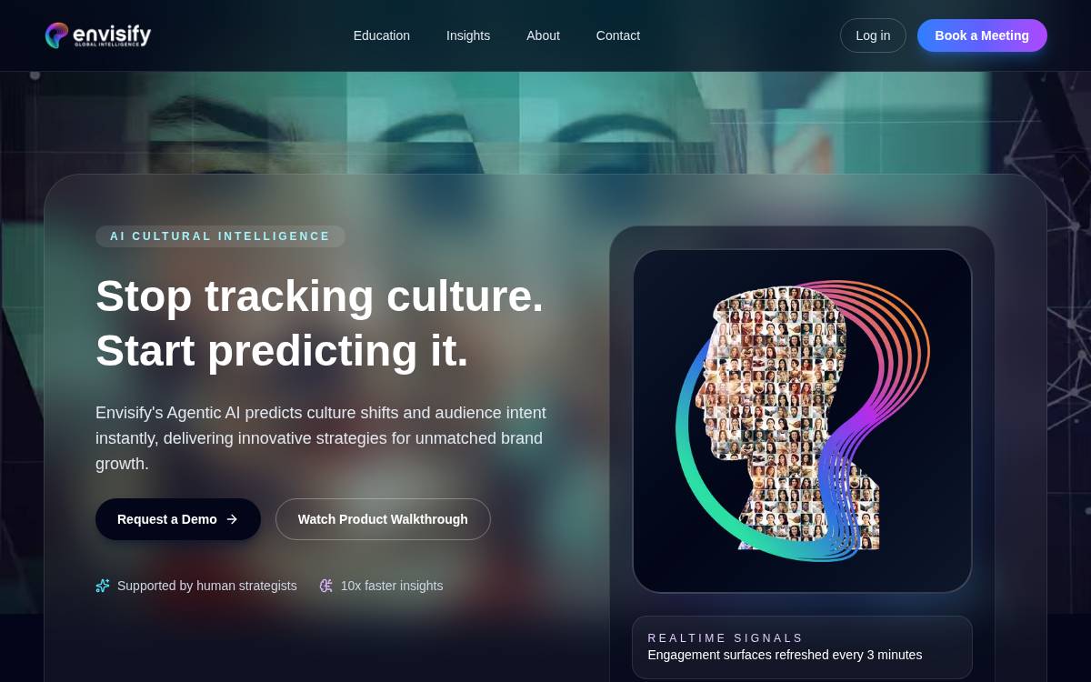 Envisify website preview