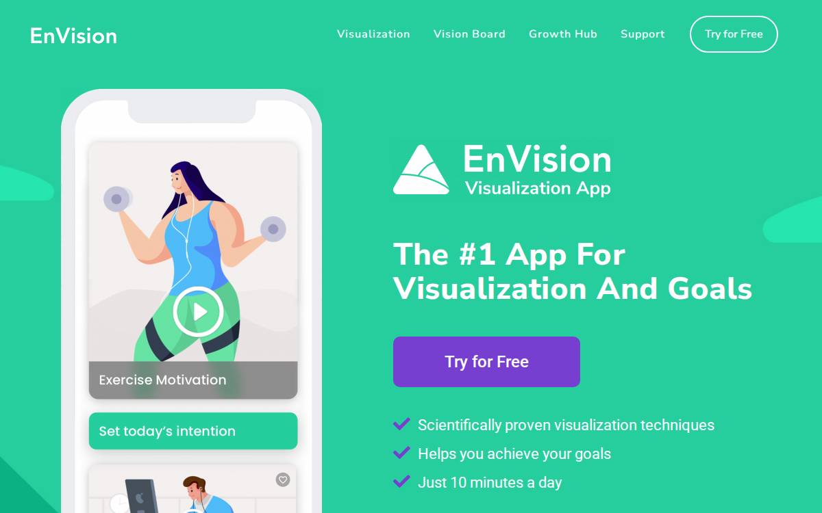 EnVision Health & Wellness website preview