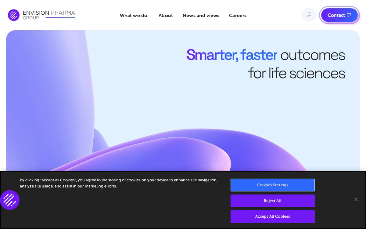 Envision Pharma Group website preview